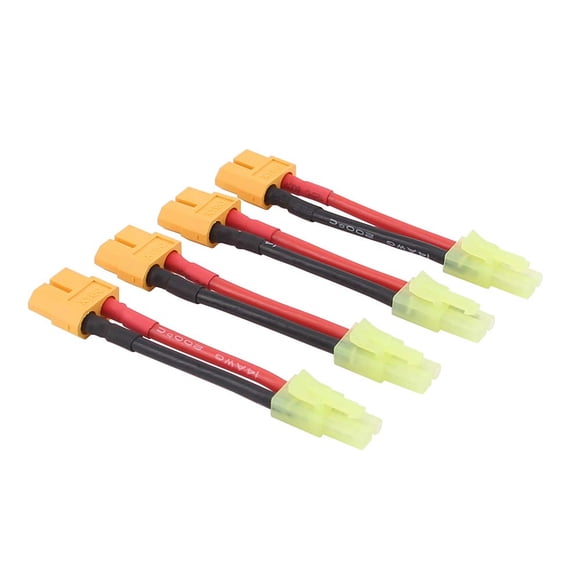 OliRC 4pcs XT-60 XT60 Female to plug for Mini Tamiya Male Connector Adapter for Airsoft/AR Drone(C79-4)