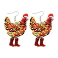 thumbnail image 2 of QIQUWOHUL Pair Of Women's Fun Chicken Earrings Cute Christmas Chicken Earrings Stylish Animal Earrings Suitable For Parties And Outings, 2 of 9