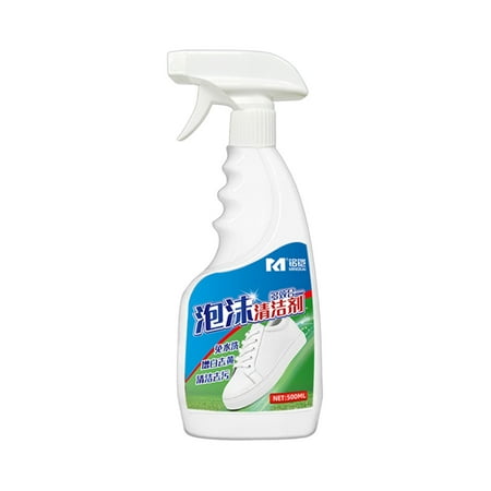 

White Shoe Foam Cleaner No-Clean Shoe Bubble Stain Remover Brush Shoe White Shoe Cleaner 500ml