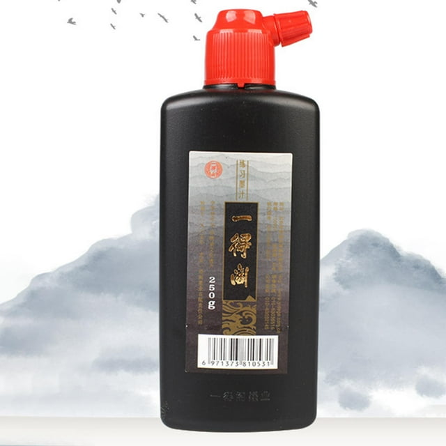 Tinta de pincel de práctica para principiantes perfecl Pintura de caligrafía japonesa china negro 250g Tinta de caligrafía
