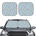 thumbnail image 2 of Balery 2 Piece Dachshund Dog Car Windshield Sun Shade|Foldable Front Windshield Shade for Car Front Window for Most Sedans SUV Truck-Large, 2 of 7