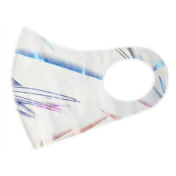 Wenchoice White Rainbow Stardust Kids Washable Mask One Size