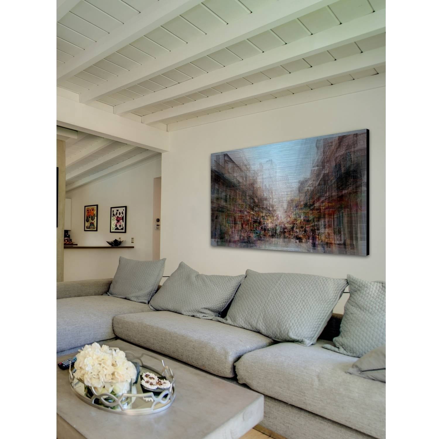 "French Origins" Painting Print on Brushed Aluminum