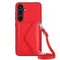 thumbnail image 4 of for Samsung Galaxy S23 FE Slim Case with Card Holders and Strap for Women, Samsung Galaxy S23 FE Phone Case Wallet PU Leather Kickstand RFID Blocking Flip Shockproof Wallet Case - Red, 4 of 11