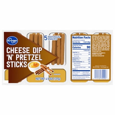 2X - KR Cheese Dip 'N' Pretzel Sticks 4.5 oz