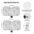 thumbnail image 3 of XMXY Car Sun Shade Windshield, Monster Doodle Automotive Front Window Sun Visor for Cars SUV Trucks, Small Size, 3 of 8