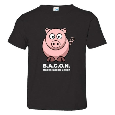 

PleaseMeTees™ Toddler Bacon Bacon Pig I Love Pork Meat HQ Tee