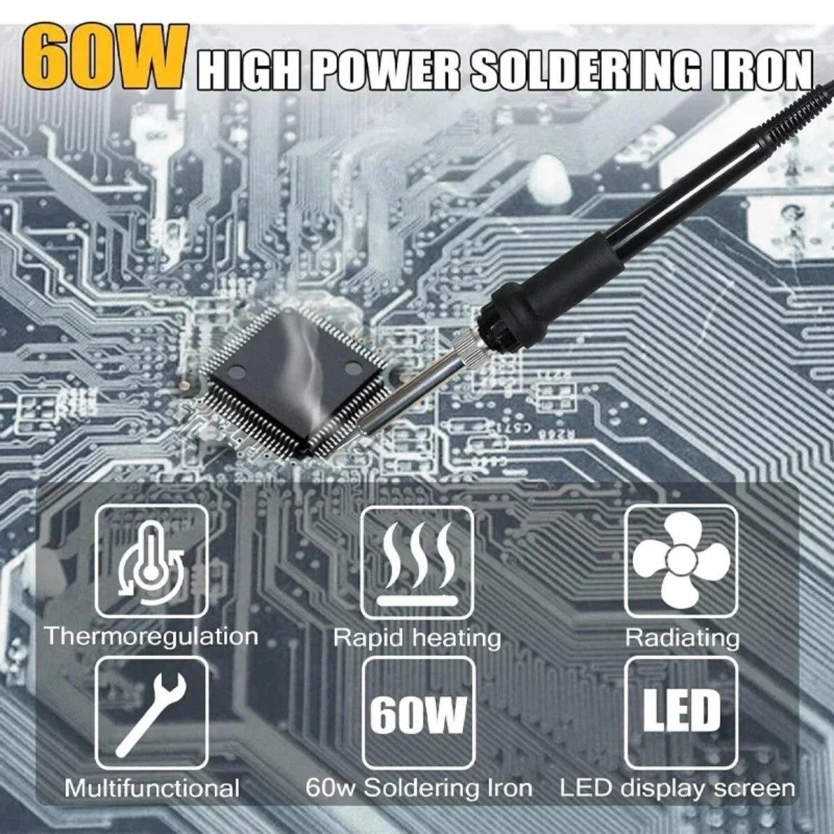 60W Cordless Soldering Station Soldering Iron Station Fast Heating for Dewalt