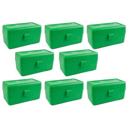 MTM 50 Round Flip-Top .22-250 to 7.62 X 39 Win Ammo Box - Green (8 (Best Ammo For 7.62 X39)