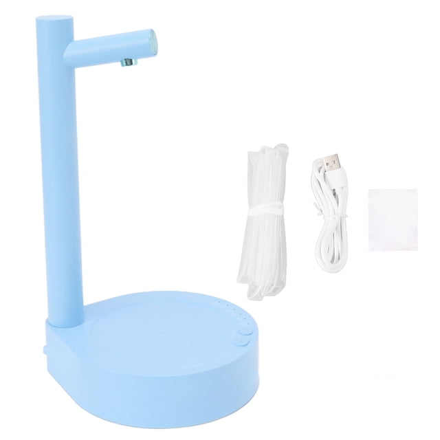 ZPSHYD Distributeur d'eau électrique De Bureau Intelligent - Pompe à Eau Réglable à 6 Vitesses avec Sortie Quantitative, Portable, Adaptée à la Maison, Au Bureau Et à L'extérieur(Bleu)