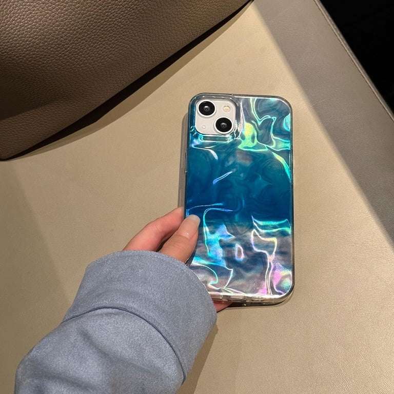 Blue Water Ripple Holographic Phone Case Compatible with iPhone 15 Pro Max Aesthetic Bling Glitter Wave Laser Pattern Fun Unique Slim Protective Cover ... Blue Water Ripple Holographic Phone Case Compatible with iPhone 15 Pro Max Aesthetic Bling Glitter Wave Laser Pattern Fun Unique Slim Protective Cover ...