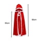 thumbnail image 3 of Disfraz de capa navideña Yuyangstore capa con capucha terciopelo rojo 60cm, 3 of 8