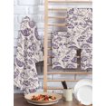 thumbnail image 2 of Purple Spring Floral Kitchen Dish Towels for Drying Dishes Set of 2, Summer Botanical Farmhouse Waffle Weave Microfiber Hand Tea Bathroom Towels Quick Dry & Absorbent Towel 15.7x23.6, 2 of 7