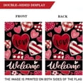 thumbnail image 4 of Happy Valentine''s Day House Flag 28 x 40 Inch Welcome Heart Decorative Double Sided Flag for Farmhouse Yard Outdoor Decoration, 4 of 5