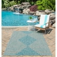 thumbnail image 4 of Machine Made Blue Blue Indoor/Outdoor Rugs, 4 of 5