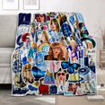thumbnail image 1 of Flannel Blanket, Music Lover Decorative Throw Blanket, Super Soft Blanket, 3D Print, Fleece Blanket, 1 of 1
