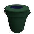 thumbnail image 1 of LA Linen SpandexCover32G_GreenHuntX20 LA Linen Extensible Spandex Poubelle Couvre 32 Gallons Rond, Vert Chasseur, 1 of 4