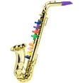 thumbnail image 3 of Saxophone Toy Musical Wind Instruments for Kids Metallic Silver Saxophone Children Preschool Musical Instrument with, 3 of 8