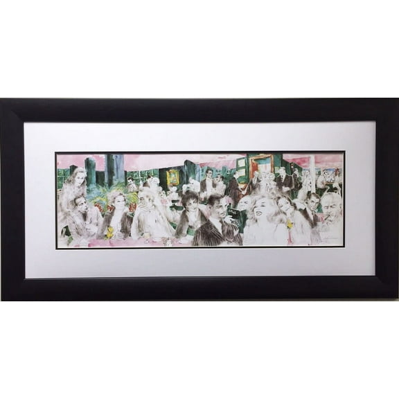 LeRoy Neiman "The Polo Lounge" CUSTOM FRAMED Art Lithograph Marilyn Monroe Sammy Generic