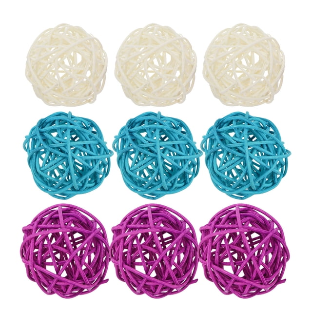 15 bolas de ratán decorativas para fiestas y hogar, accesorios creativos para fotos, bolas de decoración DIY