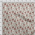 thumbnail image 4 of oneOone Cotton Poplin Maroon Fabric Floral Sewing Material Print Fabric By The Yard 42 Inch Wide, 4 of 5