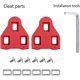 thumbnail image 1 of Tacos para bicicleta compatibles con tacos Look Delta y KEO Road Grip (1 juego, rojo) LingWen 8390606702708, 1 of 1