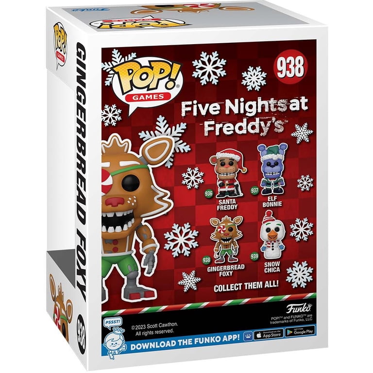 Funko POP! FNAF Toy - Gingerbread Foxy Vinyl Figure #938 from Five