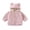 Pink, variant on LYHao Girls Winter Coat Soft Fleece Hooded Jacket With Ears Zip Up Outerwear For Toddlers And Kids Warm Cozy Fall Outerwear Girls Jacket Coat,Sizes 18-24 Months