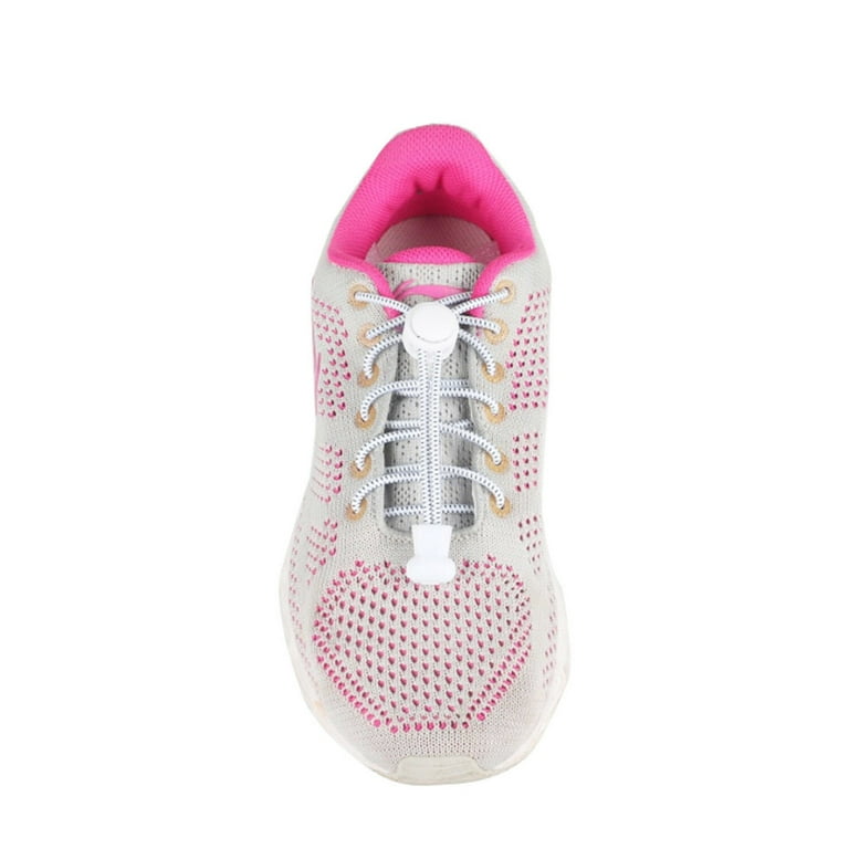 No Tie Shoelaces Elastic Lock Shoe Laces Running Jogging Canvas Sneakers  Trainer