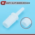 thumbnail image 5 of Unique Bargains Plastic Hose Barb Fitting 5/32" to 3/7" Hose ID Connectors Aquarium Plastic White 5 Pcs, 5 of 7