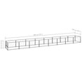 thumbnail image 4 of vidaXL Dog Kennel Black 8 m² Steel, 4 of 4