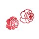 thumbnail image 1 of Wosthever Pegatinas de pared de espejo 3D rosa, pegatinas de espejo de flores DIY, papel tapiz acrílico para decoración del hogar y habitación Decoración del hogar, 1 of 2