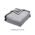 thumbnail image 3 of Qocolhg Summer Cooler Quilt Twin Size - Cooling Blankets for Hot Sleepers, Skin-friendly Plain Printed Washed Cotton Summer Quilt, Bedding Soft Coverlet Quilts for Adults Kids, 55x79 inch, Gray, 3 of 6