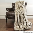 thumbnail image 3 of best home fashion aurora home faux fur throw blankets by wild mannered - with faux fur key chain, 3 of 5