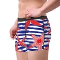 thumbnail image 3 of Kdxio Men's Boxer Briefs with Sea Stars Print - Comfortable and Breathable Underwear for Everyday Wear, 3 of 7