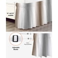 thumbnail image 3 of Abstract Bed Skirt Queen Size 18" Drop Brown Gray Gradient Ombre Ruffled Wrap Around Bed Skirts Adjustable Elastic Bedskirt Dust Ruffle for Queen Size Bed, 3 of 7