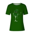 thumbnail image 4 of Mujeres Manga Corta de Verano Tops Impreso Sudadera Casual, Cuello Redondo Blusa Ligera para la Primavera Y el Verano, 4 of 4