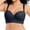 Black, variant on Sports Bras for Women Women's Thin Cup Lace Underwire Bra Side Control & Shaping Full Coverage Minimizer Bralette Brown G