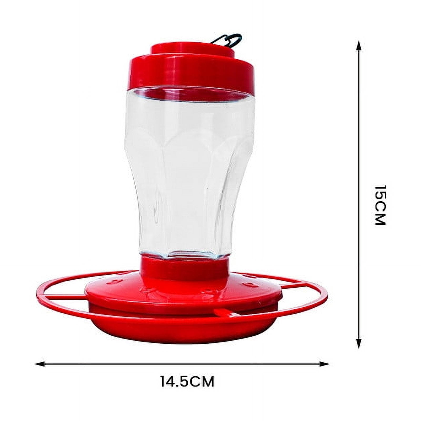 Leak-Proof Hummingbird Feeder for Outdoors, Ant & Bee Resistant with 4 Feeding Ports by PALIFEUR