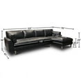 thumbnail image 4 of GTR Leather Skyline 100% Top Grain  Americana Sectional, Right Arm Chaise, 4 of 7