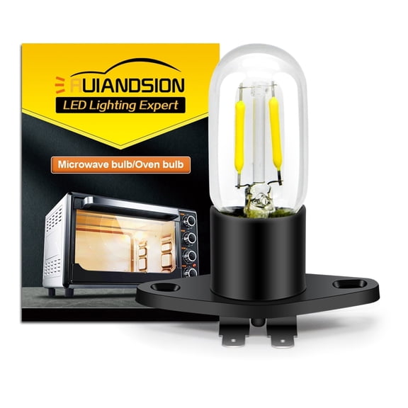 Ruiandsion Microwave Oven LED Replacement Bulb, Z187 Side Plug, 5W 300LM 6000K White, 110-130V, 1-Pack