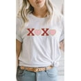 thumbnail image 2 of Heart XOXO Faux Chenille Letters Graphic Tee T-Shirt, 2 of 4