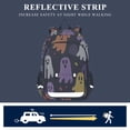 thumbnail image 5 of FORMRS Unisex School Backpack 17" Student Travel Bag with Laptop Compartment, Yellow Halloween Ghosts, 5 of 7