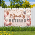 thumbnail image 5 of Decorative Design Officially Retired Banner Glitter Lettering Balloon Decoration Gold Stars Hanging Decor for Retirement Party Event Celebration Indoor Decoration, 5 of 7