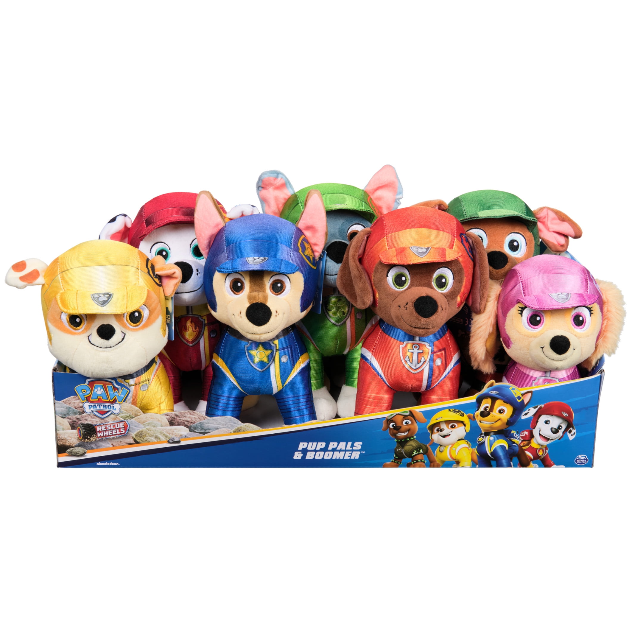 PAW Patrol Rescue Wheels, Boomer 8-Inch Plush Toy for Kids Ages 3+