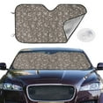 thumbnail image 2 of Kdxio Retro Bunny Print Windshield Sun Shade,UV Rays and Sun Heat Protection,Sunshade for Car Windshield,Car Shade Front Windshield - Small, 2 of 6