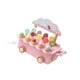thumbnail image 4 of Carrito de helados de madera para jugar, juego de mostrador de helados, juguetes educativos tempranos de simulación rosa, 4 of 9