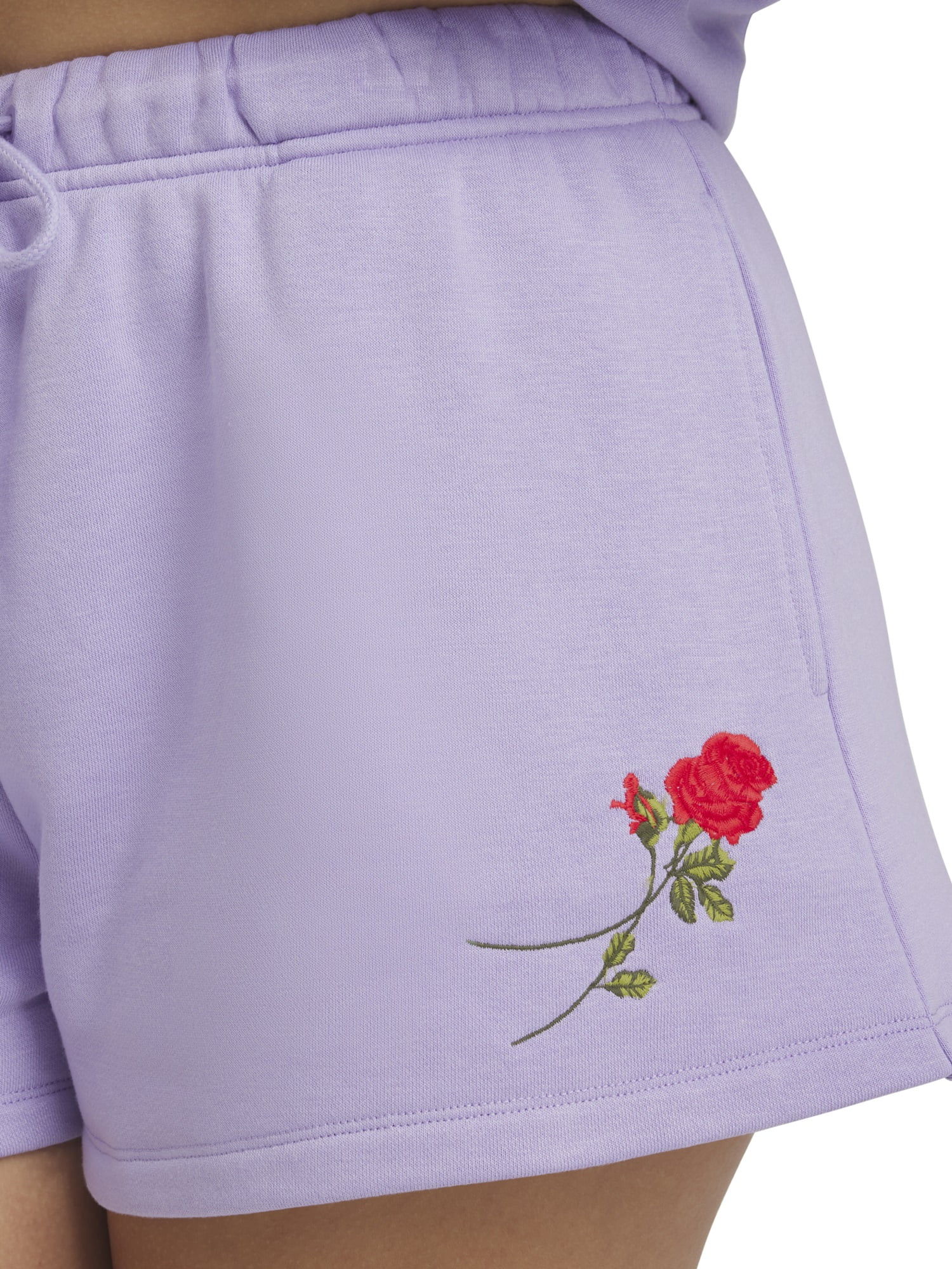 Mills by Millie Bobby Brown Women's Embroidery Fleeced Terry Short, Sizes XXS-XXL