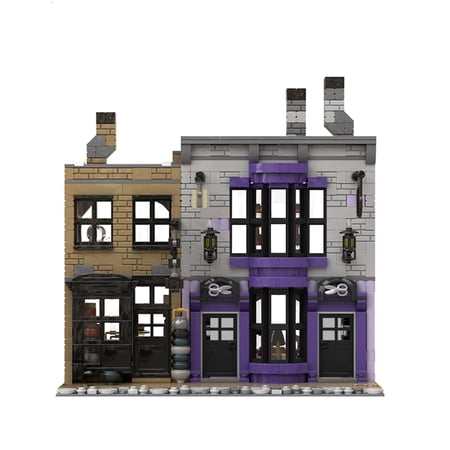 City Street View Architecture Building Blocks Sets Madam Malkins Potage's Cauldron Shop House Building Toy Gift for Fans Kids Adults