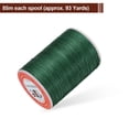 thumbnail image 3 of Uxcell Round Leather Sewing Waxed Thread, 85m / 93 Yards Wax Polyester String, 0.65mm Waxed Cord for Crafts, Bamboo Green, 3 of 6